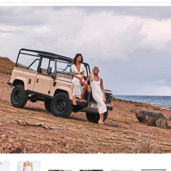 NWT Devon Windsor Atlas Dress in Off-White - Picture 14 of 15